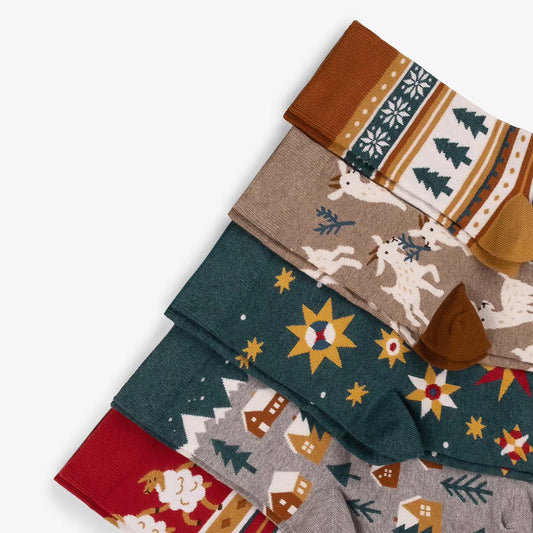 クリスマスソックス｜５足セット