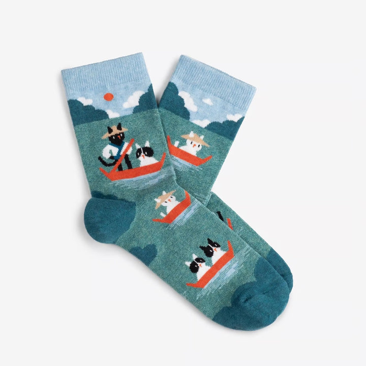 《Dodo Socks》 ×「Yanagawa.to 」  どんこ舟、 どこどこいくと？