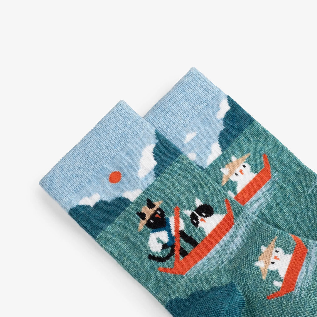 《Dodo Socks》 ×「Yanagawa.to 」  どんこ舟、 どこどこいくと？