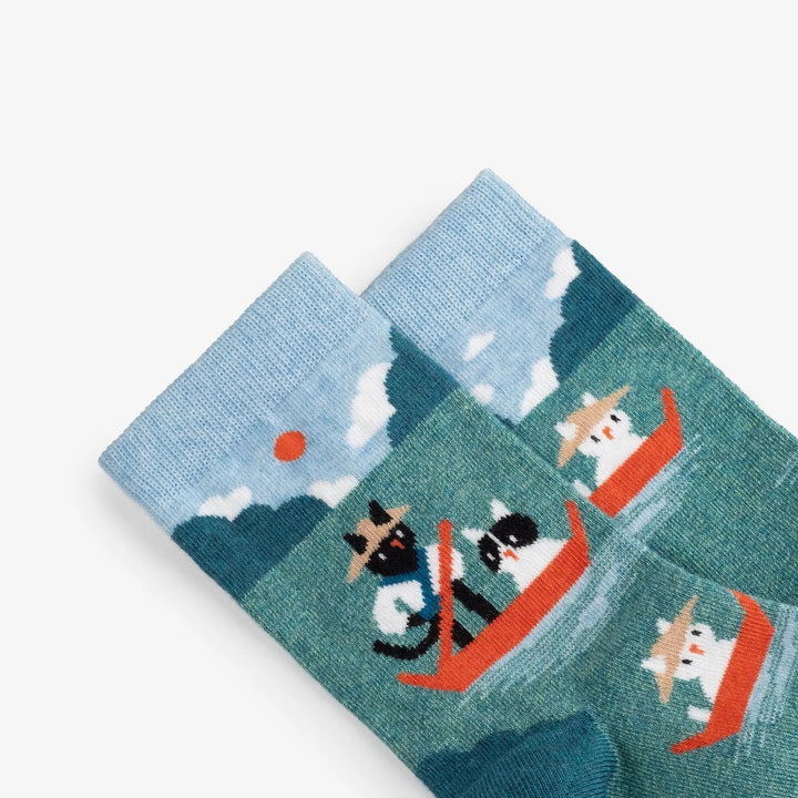 《Dodo Socks》 ×「Yanagawa.to 」  どんこ舟、 どこどこいくと？
