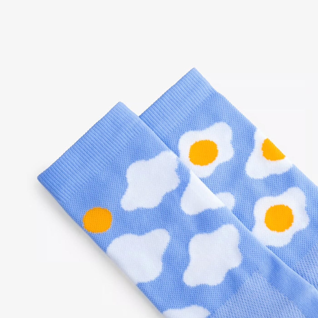 目玉焼き アスリートランニングソックス | Sunny Side Up Athletes Running Socks
