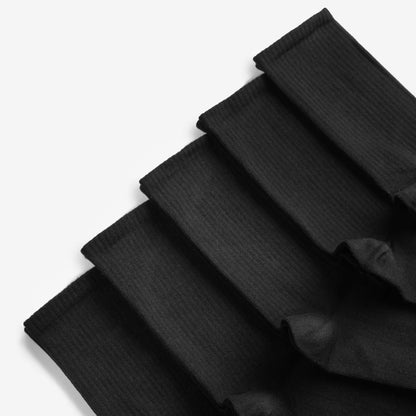 Dodo Socks All Black Regular Socks | 5-pack (Black socks | 5-pair set)