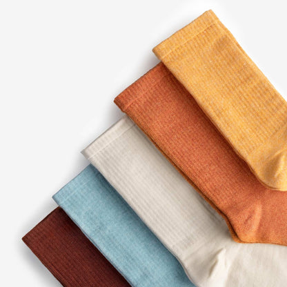 Dodo Socks All White Regular Socks | 5-pack (White socks | 5-pair set)
