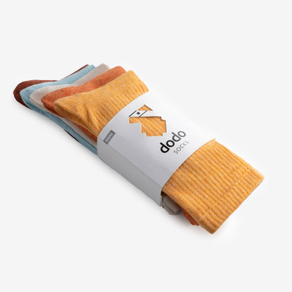 Dodo Socks All White Regular Socks | 5-pack (White socks | 5-pair set)