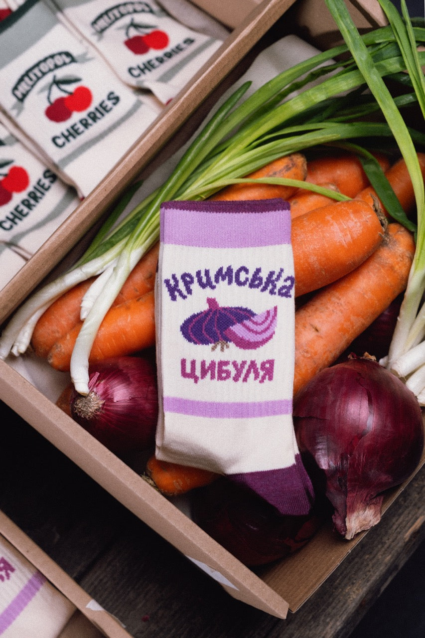 クリミアオニオン（Crimean Onion）ソックス｜１足入り