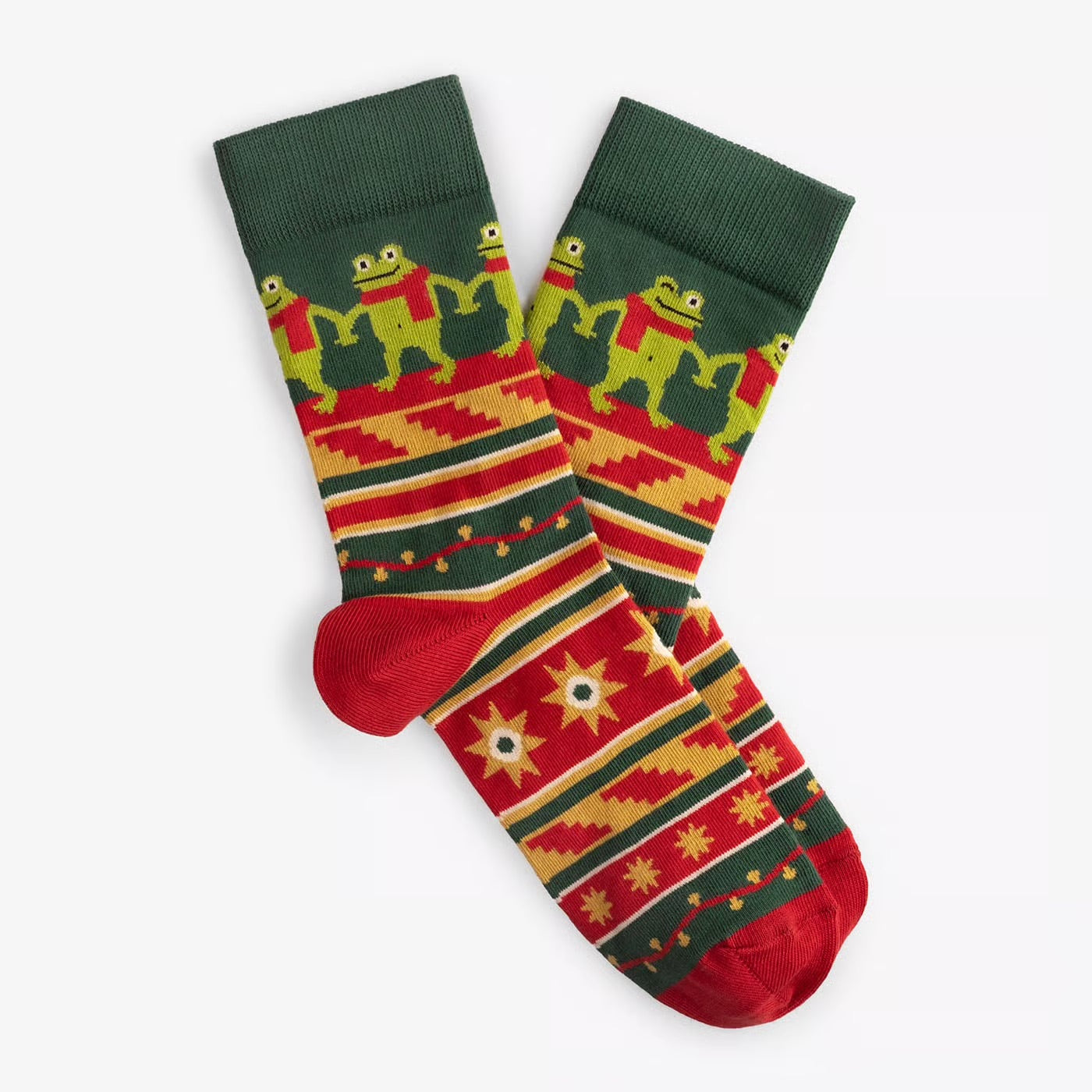 クリスマスカエルソックス｜１足入り